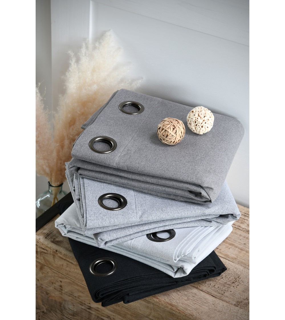 rideau occultant œillets, rideau 140x260 polyester, rideau obscurité totale, rideau thermique Seattle