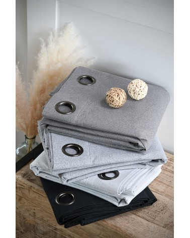 rideau occultant œillets, rideau 140x260 polyester, rideau obscurité totale, rideau thermique Seattle