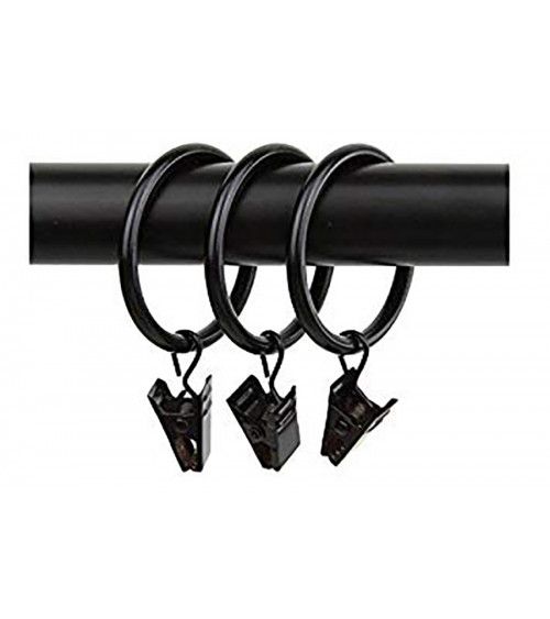 anneaux avec pince pour tringle a rideaux