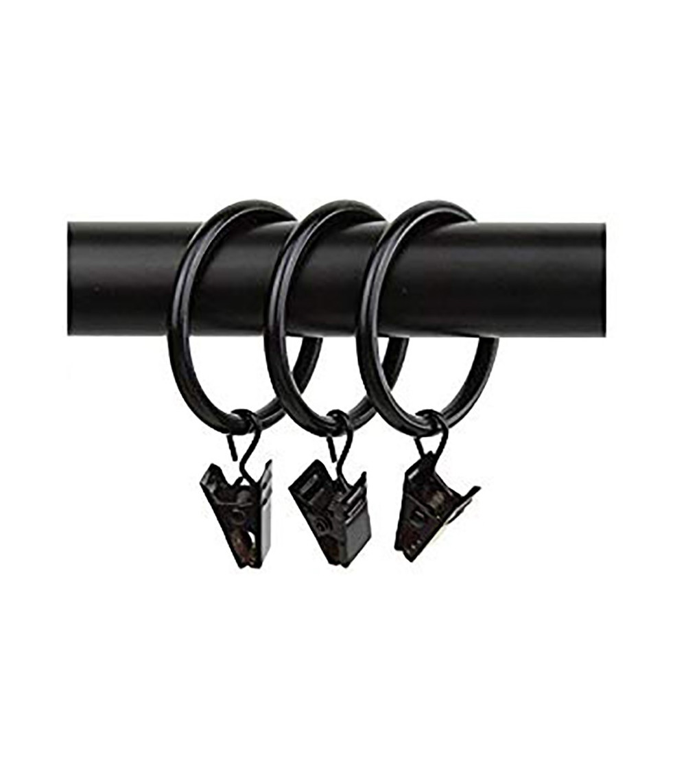 anneaux avec pince pour tringle a rideaux