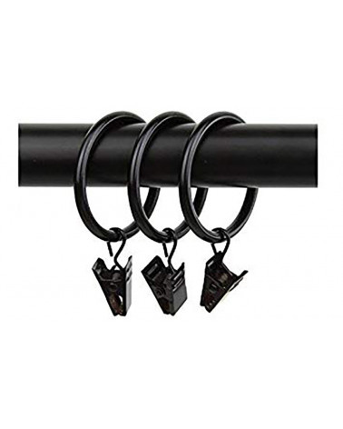 anneaux avec pince pour tringle a rideaux