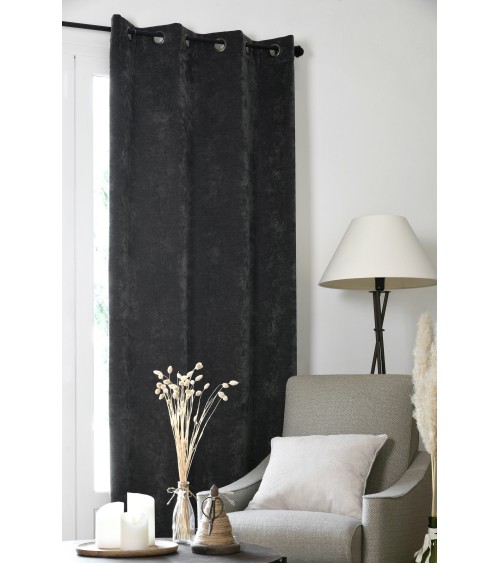 Rideau occultant, Rideau thermique, Rideau velours, Rideau 140x260, Rideau à œillets,