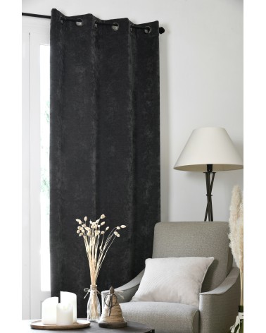 Rideau occultant, Rideau thermique, Rideau velours, Rideau 140x260, Rideau à œillets,