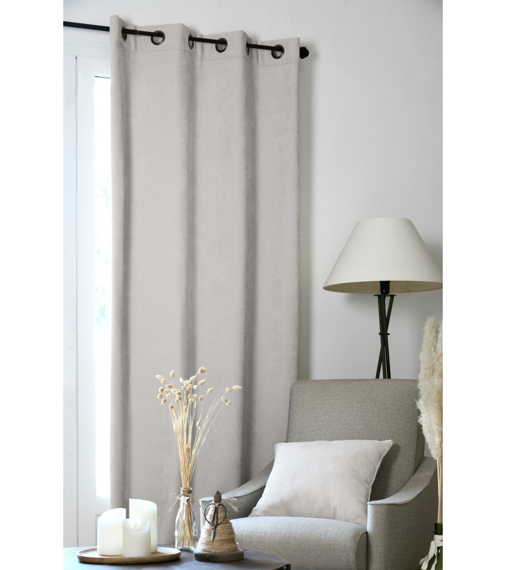 Rideau occultant, Rideau thermique, Rideau velours, Rideau 140x260, Rideau à œillets,