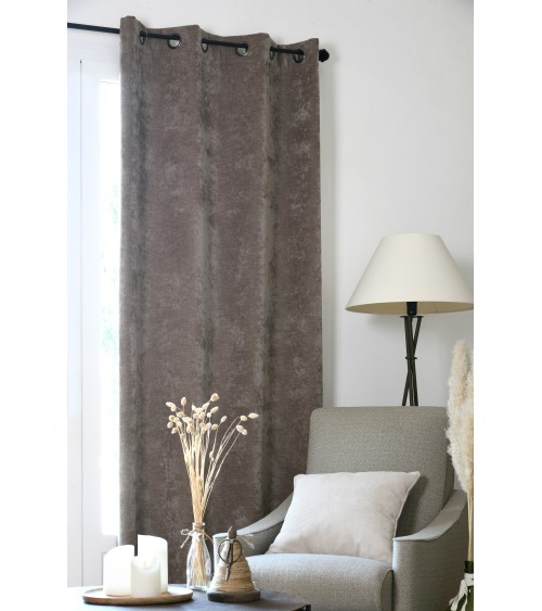 Rideau occultant, Rideau thermique, Rideau velours, Rideau 140x260, Rideau à œillets,