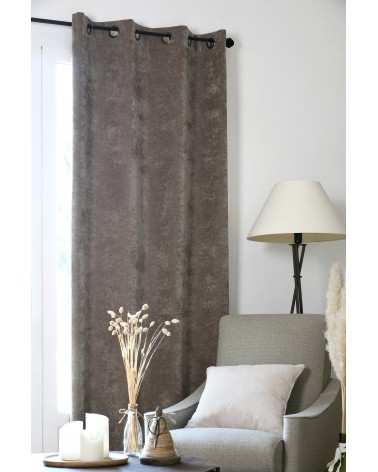 Rideau occultant, Rideau thermique, Rideau velours, Rideau 140x260, Rideau à œillets,