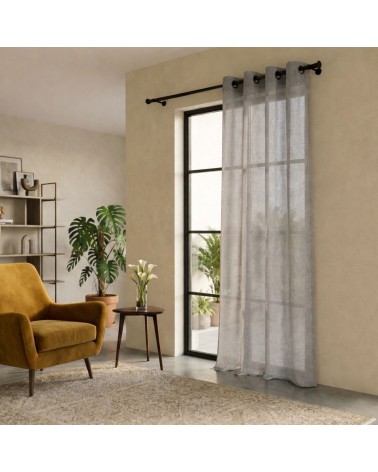 Rideau occultant, Voilage filtrant, Effet lin / Aspect lin, Tombé impeccable, Anti-regard / Brise-vue, À oeillets