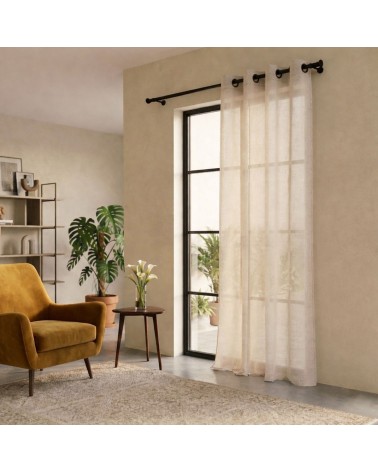 Rideau occultant, Voilage filtrant, Effet lin / Aspect lin, Tombé impeccable, Anti-regard / Brise-vue, À oeillets