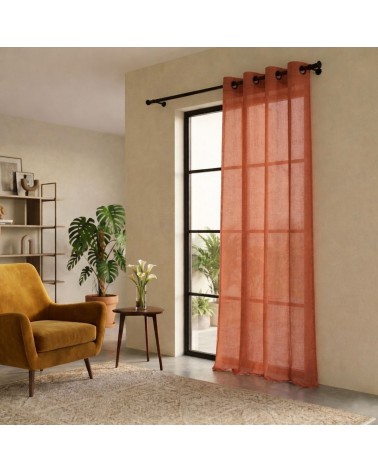 Rideau occultant, Voilage filtrant, Effet lin / Aspect lin, Tombé impeccable, Anti-regard / Brise-vue, À oeillets