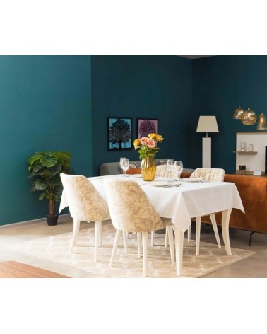 nappe grande taille, nappe déperlante 264cm, nappe mélange lin, linge de table provençal, waterproof.