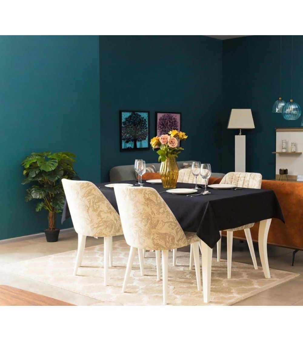 nappe grande taille, nappe déperlante 264cm, nappe mélange lin, linge de table provençal, waterproof.