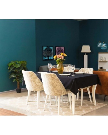 nappe grande taille, nappe déperlante 264cm, nappe mélange lin, linge de table provençal, waterproof.