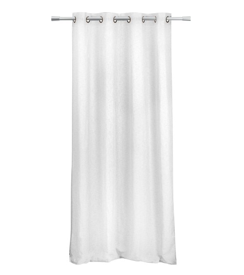 140x240, rideau voilage, voilage léger, brise-vue textile, aspect lin, effet naturel, Voilage tamisant, Finition oeillets