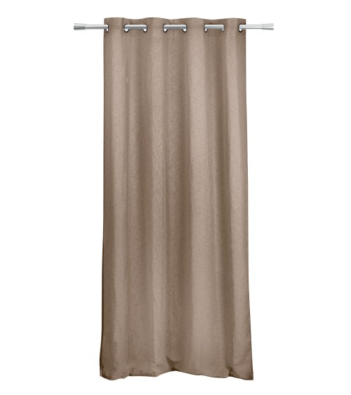 140x240, rideau voilage, voilage léger, brise-vue textile, aspect lin, effet naturel, Voilage tamisant, Finition oeillets