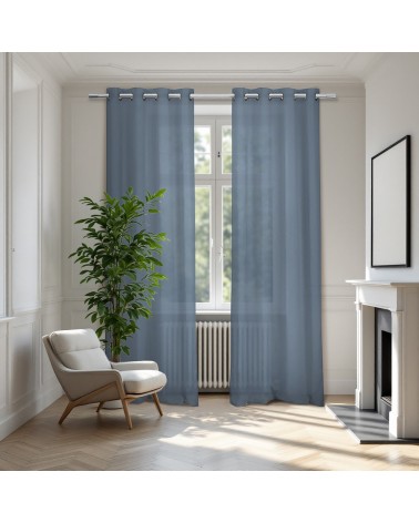 140x240, rideau voilage, voilage léger, brise-vue textile, aspect lin, effet naturel, Voilage tamisant, Finition oeillets