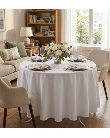 Nappe Ronde 180 cm ALPILLES - Polyester Qualité Supérieure | Secodir
