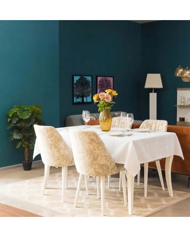 nappe grande taille, nappe déperlante 264cm, nappe mélange lin, linge de table provençal, waterproof.