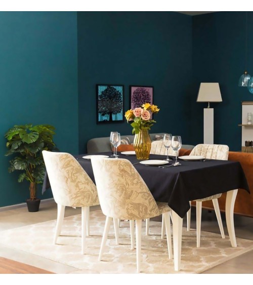 nappe grande taille, nappe déperlante 264cm, nappe mélange lin, linge de table provençal, waterproof.