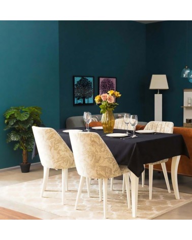 nappe grande taille, nappe déperlante 264cm, nappe mélange lin, linge de table provençal, waterproof.