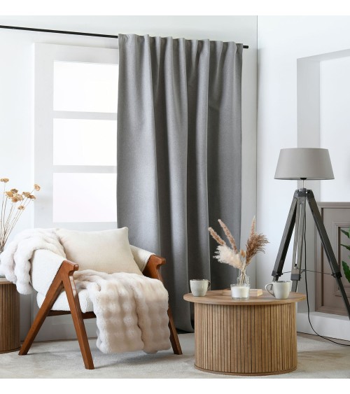 rideau occultant ruflette, rideau 135x250, rideau pattes cachées, rideau galon fronceur, rideau chambre obscurité,