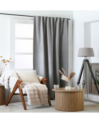 rideau occultant ruflette, rideau 135x250, rideau pattes cachées, rideau galon fronceur, rideau chambre obscurité,