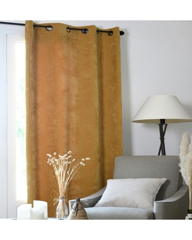 Rideau occultant, Rideau thermique, Rideau velours, Rideau 140x260, Rideau à œillets,