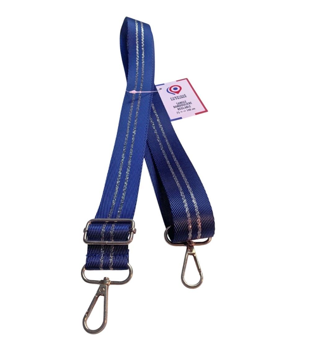 Sangle Bandoulière Lurex Or 30mm - Fabriqué en France