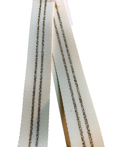 Sangle Bandoulière Lurex Or 30mm - Fabriqué en France