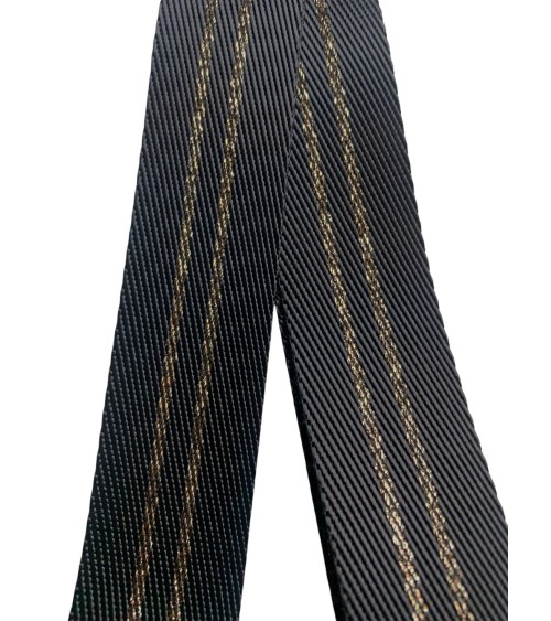 Sangle Bandoulière Lurex Or 30mm - Fabriqué en France