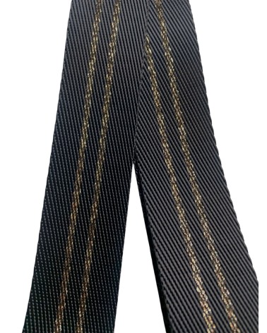 Sangle Bandoulière Lurex Or 30mm - Fabriqué en France
