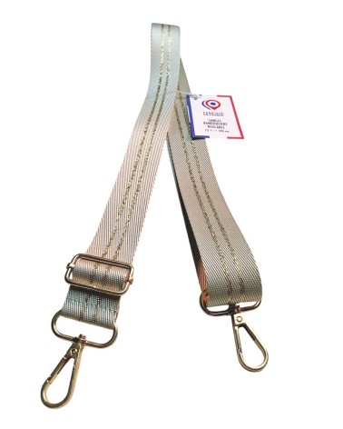 Sangle Bandoulière Lurex Or 30mm - Fabriqué en France