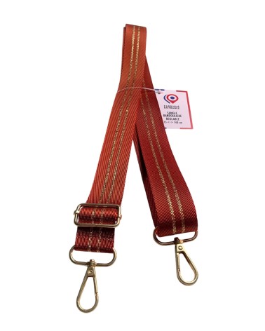 Sangle Bandoulière Lurex Or 30mm - Fabriqué en France