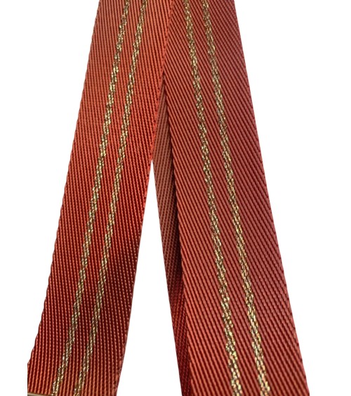 Sangle Bandoulière Lurex Or 30mm - Fabriqué en France