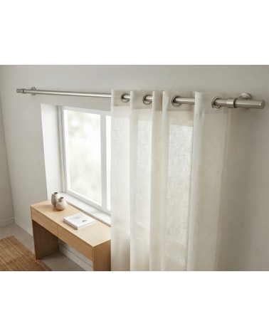 Tringle à Rideaux Décorative Ø28mm en Acier Laqué Époxy – 2m