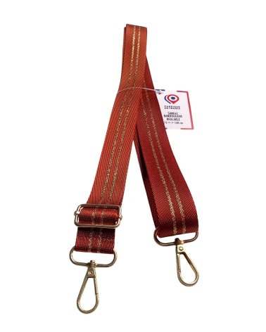Sangle Bandoulière Lurex Or 30mm - Fabriqué en France