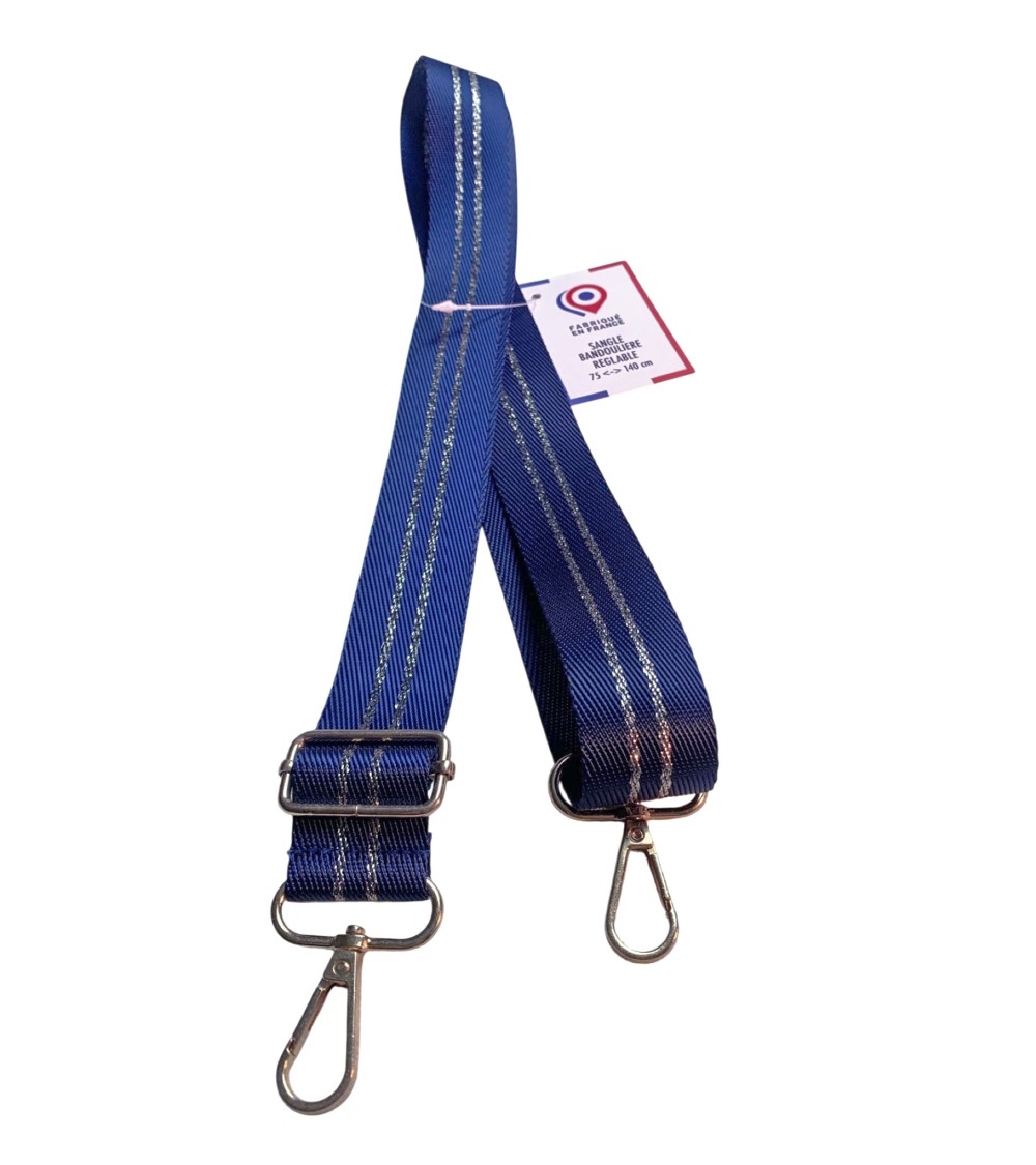 Sangle Bandoulière Lurex Or 30mm - Fabriqué en France