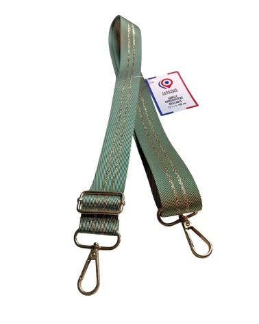 Sangle Bandoulière Lurex Or 30mm - Fabriqué en France