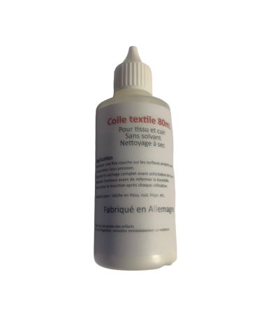 Colle Textile Naturelle Blanche 80 ml - Sans Solvant - Tissus, Cuir