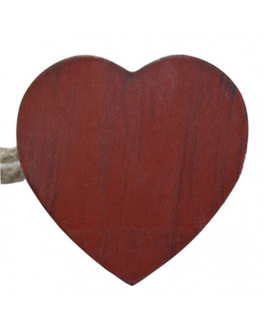 Embrasse, bois, cœur, tendance, design, décoration, rideaux, aimantée, pas cher