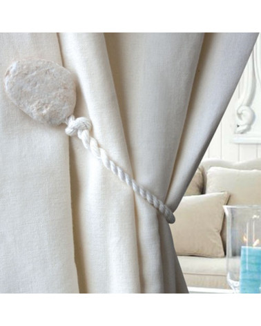 embrasse rideaux, galet, design, décoration, pas cher, facile à poser, sans perçage