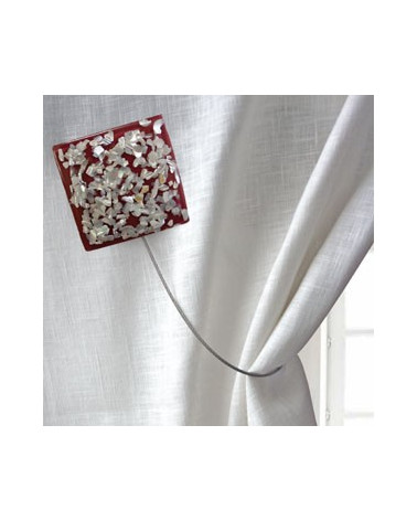 sans perçage, nacre, embrasse, rideaux, aimantée, naturelle, décoration, design, nouveauté