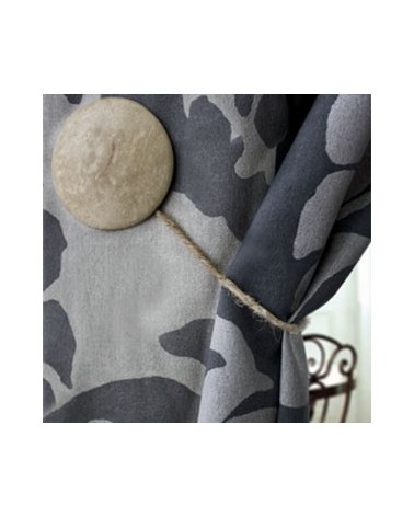 embrasse aimantée, coco, pas cher, design, décoration, design, rideaux, bordeaux, écru