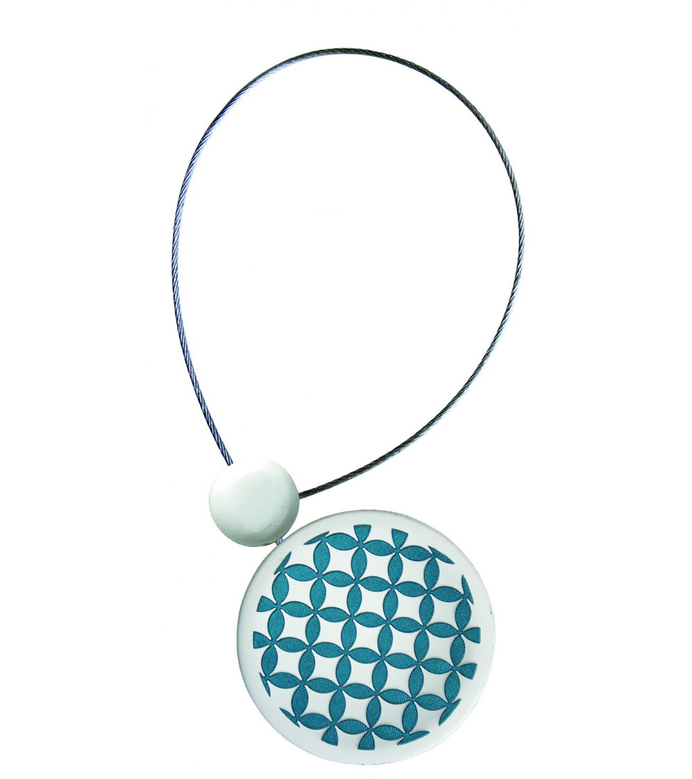 Embrasse aimantée design, originale et pas cher, bleu