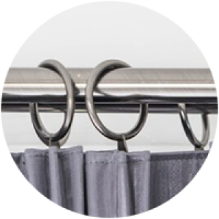 Anneaux, Agrafes et Crochets pour Rideaux : Tout pour Suspendre