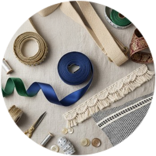 Rubans de Passementerie & Sangles Décoratives : Finition Élégante pour Tissus